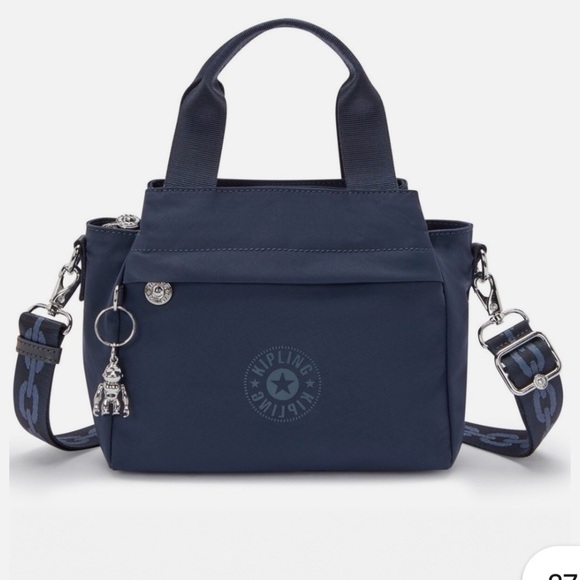 Kipling Handbags - NEW! Kipling Elysia Endless Blue Nylon Shoulder Crossbody Bag